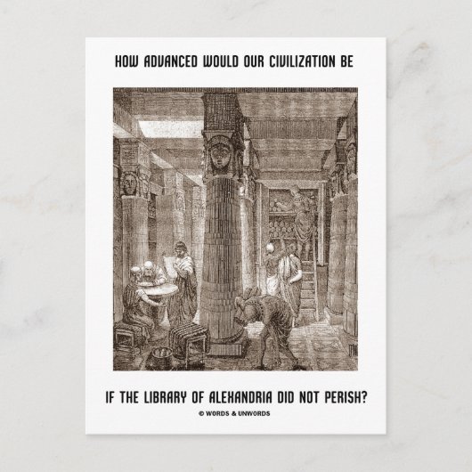 Carte Postale Comment la civilisation avancée peut être si la bi (Devant)