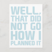 Carte Postale Comment L'A Planifié (Devant)