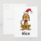 Carte Postale Comment le Grinch a volé Noël | Max est gentil (Devant / Derrière)