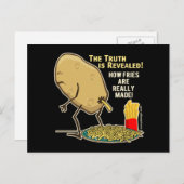 Carte Postale Comment les fruits sont vraiment faits Humour (Devant / Derrière)