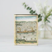 Carte Postale Comment les Indiens attrapent leur poisson (Debout devant)