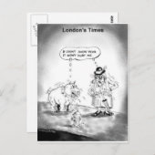 Carte Postale Comment Peur Un Gros Chien Drôle Drôle Dons De Des (Devant / Derrière)