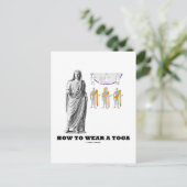 Carte Postale Comment Porter Un Toga (Instructions Sur Les Vêtem (Debout devant)