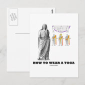Carte Postale Comment Porter Un Toga (Instructions Sur Les Vêtem (Devant / Derrière)