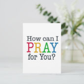 Carte Postale Comment puis-je PRIER pour vous ? (Debout devant)
