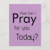 Carte Postale Comment puis-je prier pour vous Church Direct Mail (Devant)