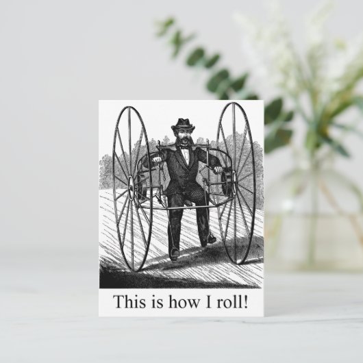 Carte Postale Comment rouler (Debout devant)