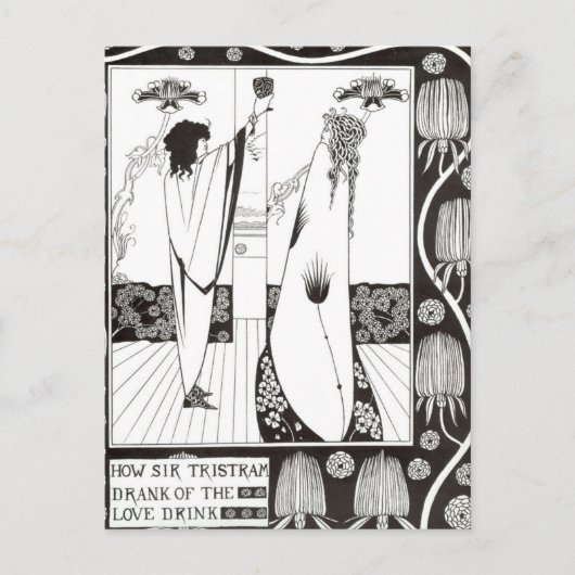 Carte Postale Comment Sir Tristram a bu de l'amour Boisson Beard (Devant)