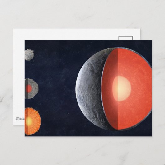Carte Postale Comment Une Planète Rocheuse Se Forme. (Devant / Derrière)