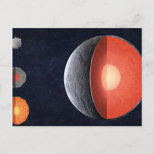 Carte Postale Comment Une Planète Rocheuse Se Forme. (Devant)