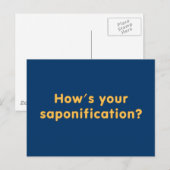 Carte Postale Comment va votre saponification (Devant / Derrière)