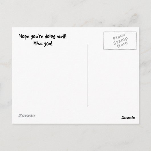 Carte Postale Comment vas-tu ? (Dos)