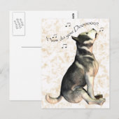 Carte Postale Comment Vas-Tu ? Note Card, Bonjour (Devant / Derrière)