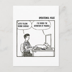 Carte Postale commentaire satirique d'entreprise humouristique p