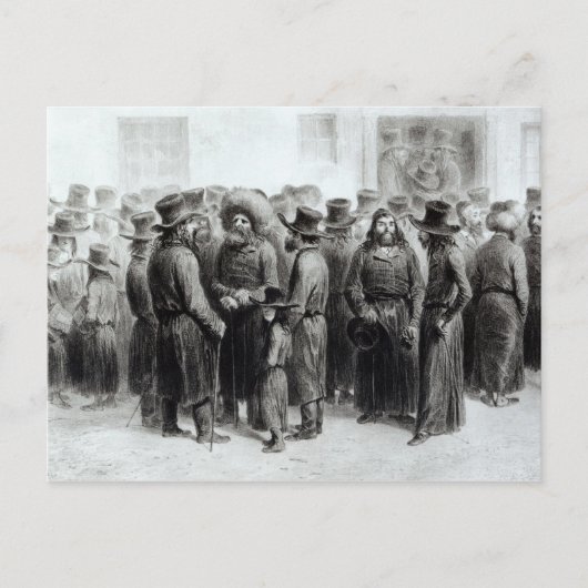 Carte Postale Commerçants et marchands juifs (Devant)