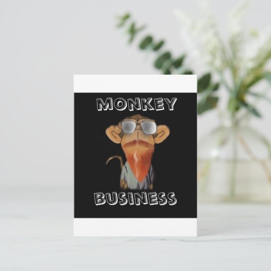 Carte Postale commerce de singes (Debout devant)