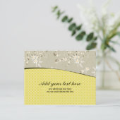 Carte postale commerciale de fleurs grises or pers (Debout devant)