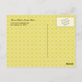 Carte postale commerciale de fleurs grises or pers (Dos)