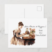 Carte postale commerciale publicitaire (Devant / Derrière)
