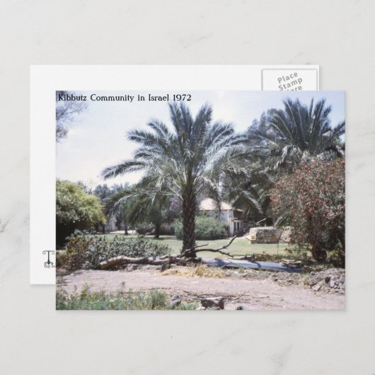 Carte Postale Communauté des kibboutz en Israël (Devant / Derrière)