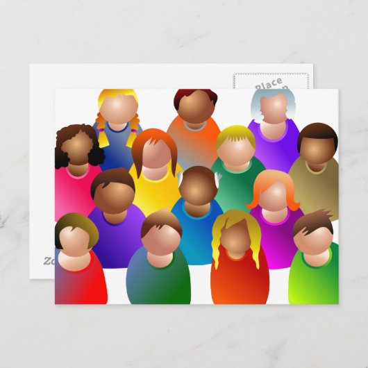 Carte Postale Communauté diversifiée (Devant / Derrière)