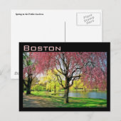Carte postale commune de Boston (Devant / Derrière)
