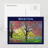 Carte postale commune de Boston - Customisée (Devant / Derrière)