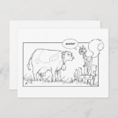 Carte Postale Communication à l'échelle (Devant / Derrière)