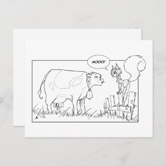 Carte Postale Communication à l'échelle (Devant / Derrière)