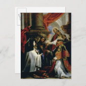 Carte Postale Communion de Ste Thérèse d'Avila  c.1670 (Devant / Derrière)