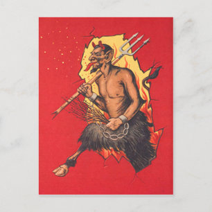 Carte Postale Commutateur à fourche Krampus