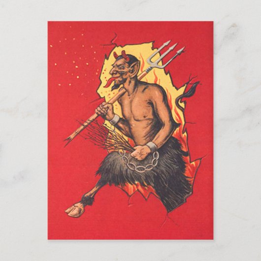 Carte Postale Commutateur à fourche Krampus (Devant)