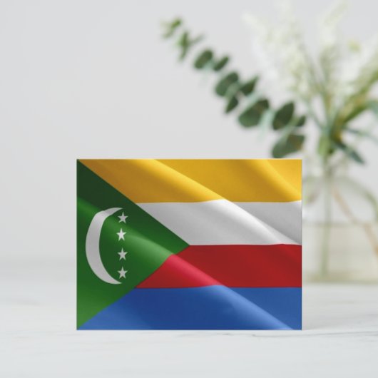 Carte Postale Comores - Drapeau (Debout devant)