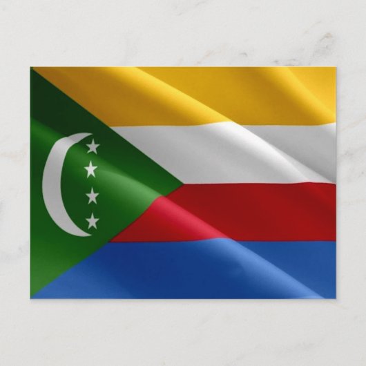 Carte Postale Comores - Drapeau (Devant)