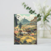 Carte Postale Comores Illustration Voyage Art Vintage (Debout devant)