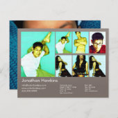 Carte Postale Comp à 2 côtés et modèle à tête grise chaude (Devant / Derrière)