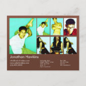 Carte Postale Comp à capuchon Brown à 2 côtés et modèle (Devant)