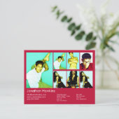 Carte Postale Comp à capuchon rouge à 2 côtés et modèle (Debout devant)