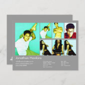 Carte Postale Comp. Acteur et modèle gris clair (Devant / Derrière)