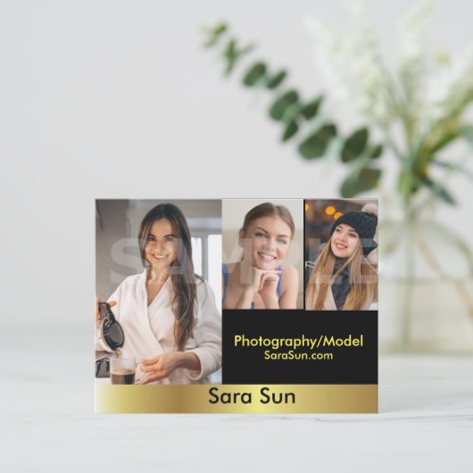 Carte Postale Comp Capture D'Écran À 2 Côtés Et Modèle (Debout devant)