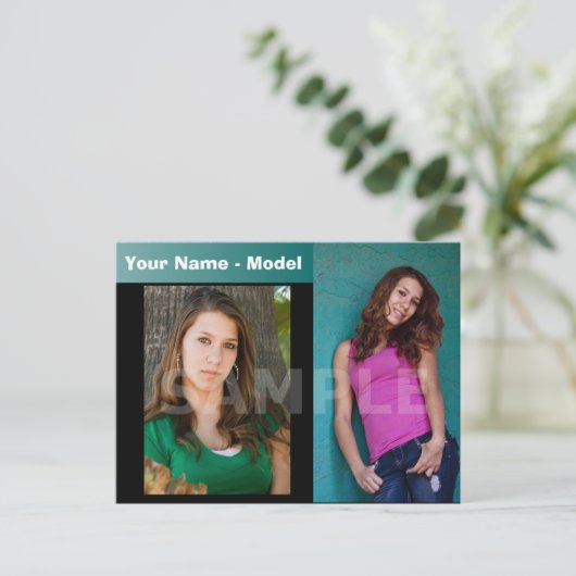 Carte postale Comp. Capture d'écran à 2 faces et m (Debout devant)