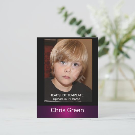 Carte postale Comp Capture d'écran de modèle et ac (Debout devant)