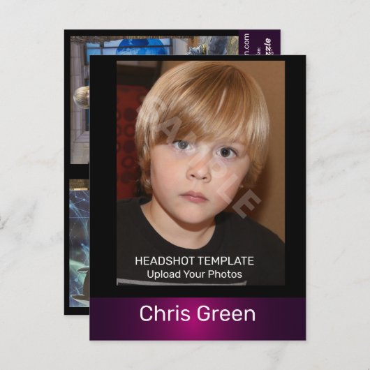 Carte postale Comp Capture d'écran de modèle et ac (Devant / Derrière)