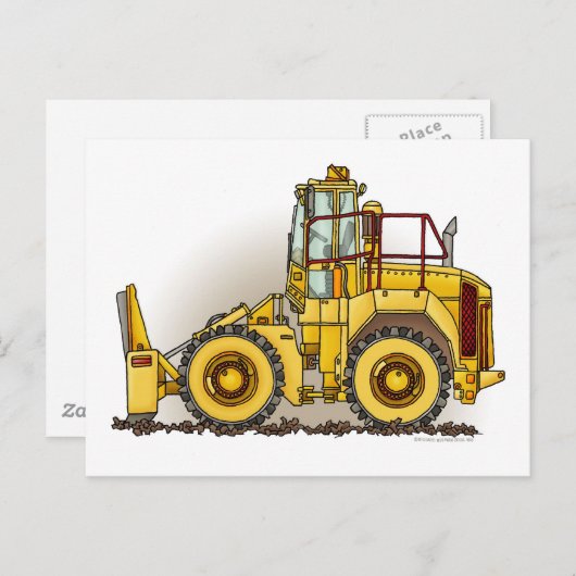 Carte postale Compacteur de sol (Devant / Derrière)