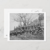 Carte Postale Compagnie C, 3e infanterie américaine à Fort Meade (Devant / Derrière)