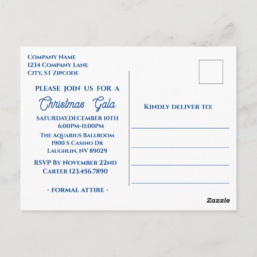 Carte Postale Compagnie Noël fête Trois Wisemen Blue Star (Dos)