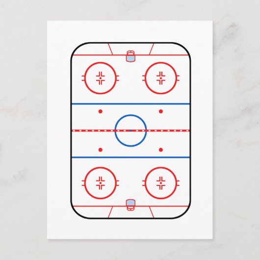 Carte Postale Compagnon de match de hockey de diagramme de (Devant)