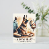 Carte Postale Compagnon Loyal Au Coucher Du Soleil (Debout devant)