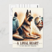 Carte Postale Compagnon Loyal Au Coucher Du Soleil (Devant / Derrière)