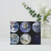 Carte Postale Comparaison d'images de vues emblématiques de la p (Debout devant)